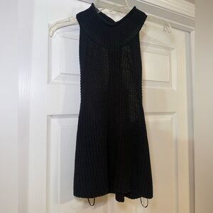 Say What? Black Knit Tank Top